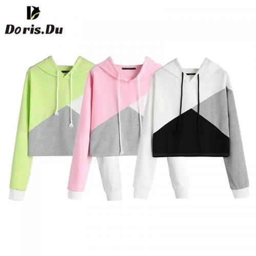 Custom Logo Fashion Color Block Pullover