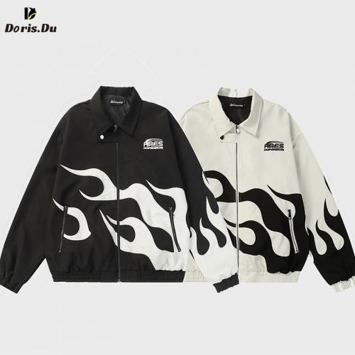 Unisex Trend Flight Suit Color Match Jacket
