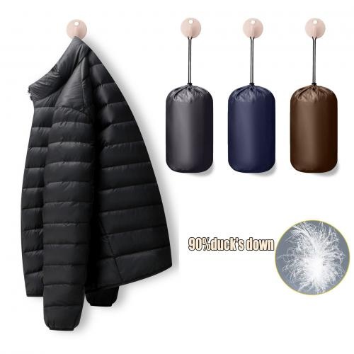 custom manufacturer y2k heavy weight 800 gsm 90%duck's down pullover zip up men puffer jacket        