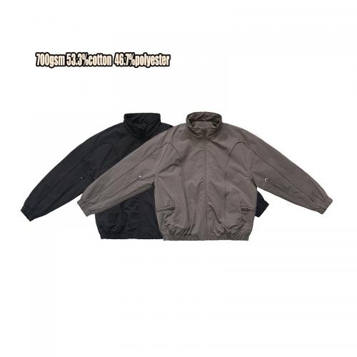 Custom Logo Waterproof 700gsm Men'S Polyester Breathable zip up  Travel Climbing Jacket        