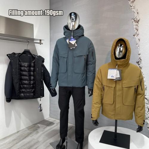 Custom Casual Waterproof Warm Winter heavy weight Hooded Men 75% Down jackets for Men        