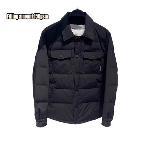 Men Warm Custom Light Thin Black Fluffy Coat Puffer Jacket Windproof Warm Down Jackets        